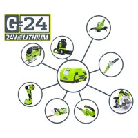  4ah Greenworks 24v G24b4,  