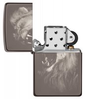 ��������� Zippo Lion Design � ��������� Black Ice�, ������/�����, ������, 