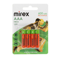  Mirex, Ni-mh, Aaa, Hr03-4bl, 1.2, 600 , , 4 .