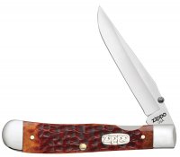   Zippo Chestnut Bone Standard Jigged Trapperlock, 105 , 