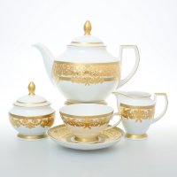    6  Falkenporzellan Natalia Creme Gold 17 