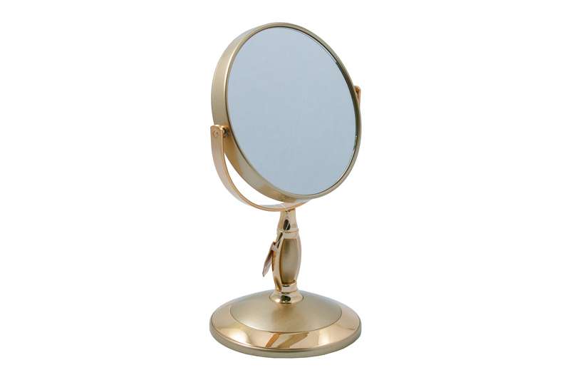 Зеркало* B4"906 G5/g Gold настольное 2-стор. 3-кр.ув. 12,5 см