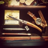    Opinel 8 Vri Folding Slim Beechwood