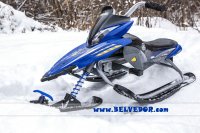 Ym13001  Yamaha Apex Snow Bike Titanium Black/blue