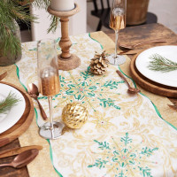     Golden Christmas 40*147 , 100% ,  190/3