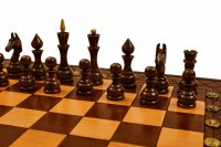 Шахматы + нарды резные "эндшпиль 1" 40см, Simonyan