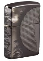  Zippo Armor Wolf    High Polish Black Ice, /
