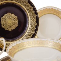   Falkenporzellan Agadir Brown Gold 6  26 