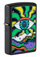  Zippo Black Light Eye   Black Matte, /, 