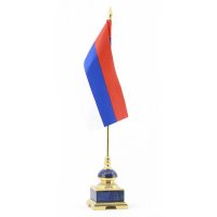 Настольный набор держава камень лазурит, кахолонг, яшма