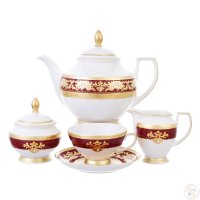   Falkenporzellan Alena 3d Bordeaux Gold Constanza 6  17