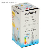  C Smartbuy, E27, A60, 9 , 3000 ,   