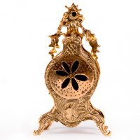 Часы каминные плодородие с канделябрами на 3 свечи, набор из 3 предм.