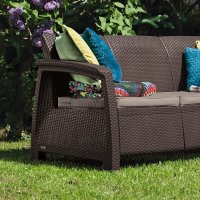   Keter Corfu Ii Love Seat Max Brown