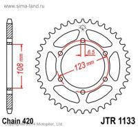 ������ ������� Jt Sprockets 1133.53, ���� 420, 53 �����