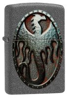  Zippo Metal Dragon Shield Design   Iron Stone, 