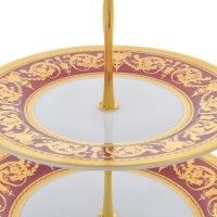  () Falkenporzellan Imperial Bordeaux Gold 3 