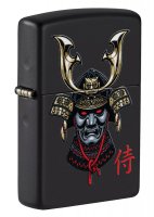  Zippo Samurai Helmet Design   Black Matte, /