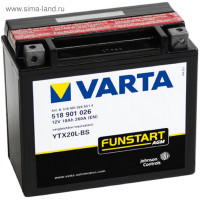   Varta 18  Moto Agm 518 901 026 (ytx20l-bs)