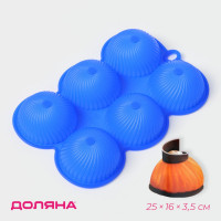 ����� ��� �������� �������� � ������� ������, 25x16x3,5 ��, 6 ����� (d=7 ��), ���� ����