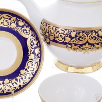    6  Falkenporzellan Natalia Cobalt Gold 17 