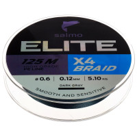   Salmo Elite 4 Braid Dark Gray,  0.12 ,  5.1 , 125 