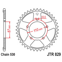   Jt Sprockets Jtr829-42,  530, 42 