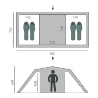�������, ����� Casmping Ruswell 4, ������, 4-�������