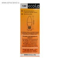   Ecola Light Candle, E27, 7 , 4000 K, 103x37 