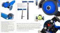 Y-scoo Rt Globber My Free Titanium Neon Blue   