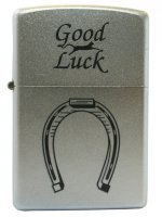  Zippo Horse Shoe Satin Chrome,   -