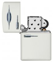  Zippo Retro Fridge Design   White Matte, /,