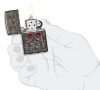  Zippo Armor Crystal   High Polish Black Ice, /