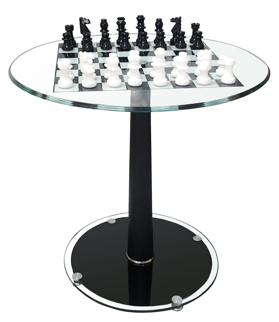 Стол шахматный на металлических опорах
