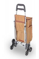 -   Wheeled Shopping Trolley Brown