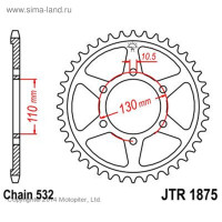   Jt Sprockets Jtr1875-48,  532, 48 