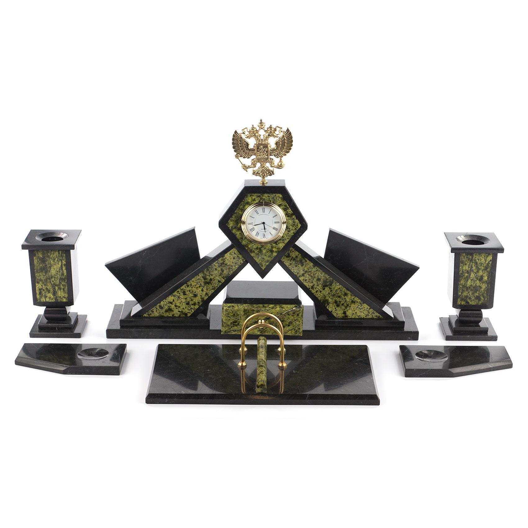 

Настольный набор quot;Герб quot; змеевик