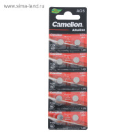 ��������� ����������� Camelion Mercury Free, Ag5 (393, Lr754)-10bl, 1.5�, �������, 10 ��.