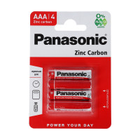   Panasonic Zinc Carbon, Aaa, R03-4bl, 1.5, , 4 .