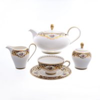   Falkenporzellan Opal Cobalt Gold 6 