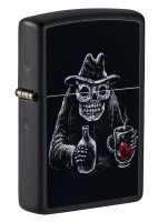  Zippo Bar Skull Design   Black Matte, /, 