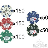 �������� �� 500 ����� 1�150; 5�150; 25�100; 50�50;100�50