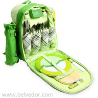Рюкзак для пикника Green Glade 30 предметов с пледом