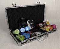 "Vip 300" премиум набор для игры в покер. карты 100% пластик.