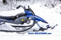 Ym13001  Yamaha Apex Snow Bike Titanium Black/blue