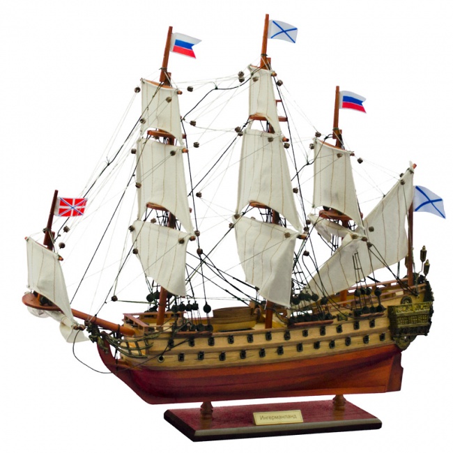 

AC99 Корабль "Ингерманланд" 1715г., 50x48x13см