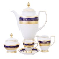  Falkenporzellan Constanza Cobalt Gold 6  17 