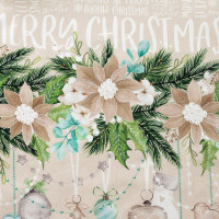     "Beautiful hristmas" 40*147 , 100% ,  190/2