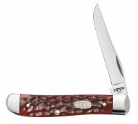   Zippo Chestnut Bone Standard Jigged Mini Trapper, 89 , 
