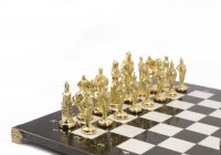 	 шахматы "русские" бронза мрамор 400х400 мм 